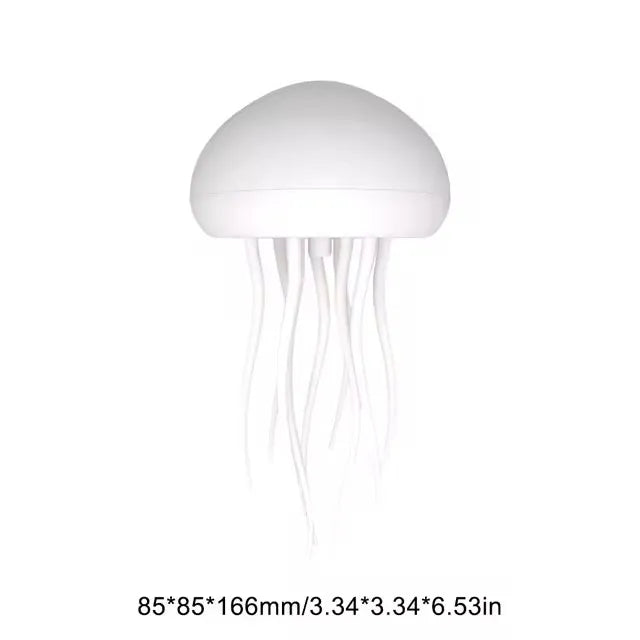 Creative Jellyfish Light Voice Control Type-C Charging Cute Jellyfish Bedside Lamp Flexible Tentacles for Holiday Children Gifts