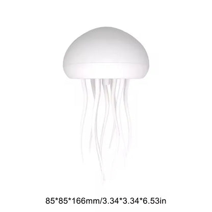 Creative Jellyfish Light Voice Control Type-C Charging Cute Jellyfish Bedside Lamp Flexible Tentacles for Holiday Children Gifts
